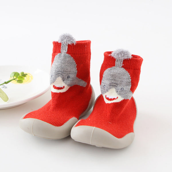 Baby Knitted Anti-slip Animal Floor Sock Shoes with Rubber Soles