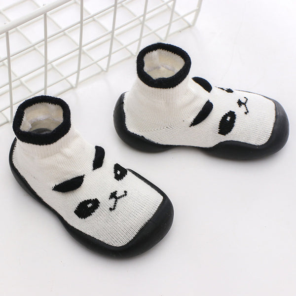 Baby Knitted Anti-slip Animal Floor Sock Shoes with Rubber Soles