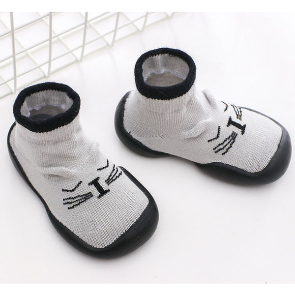 Baby Knitted Anti-slip Animal Floor Sock Shoes with Rubber Soles