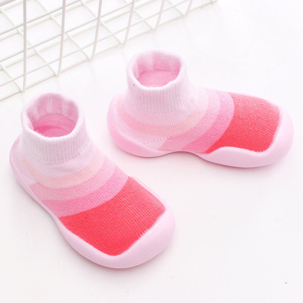 Baby Knitted Anti-slip Animal Floor Sock Shoes with Rubber Soles