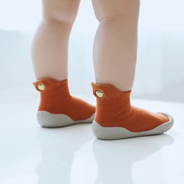 Baby Knitted Anti-slip Animal Floor Sock Shoes with Rubber Soles