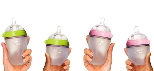 Silicone Baby Bottle (Single or Double) BPA Free