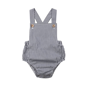 Infant Stripes/Solid Button Bodysuit