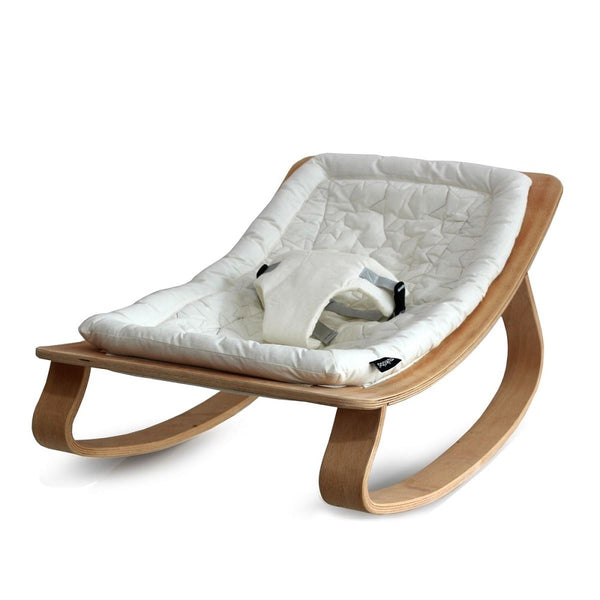 Sweet Cushion Natural Wooden Rocking Baby Bouncer