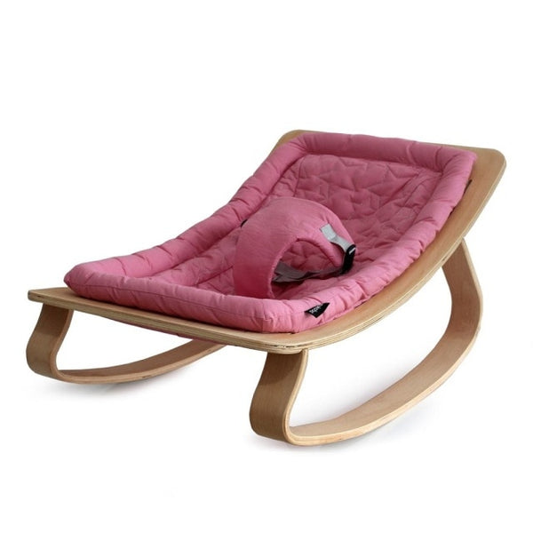 Sweet Cushion Natural Wooden Rocking Baby Bouncer