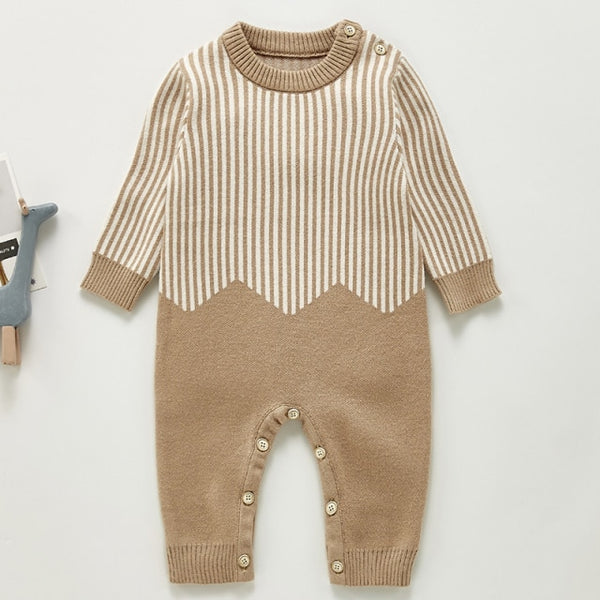 Warm Knitted Baby Rompers and Jumpers