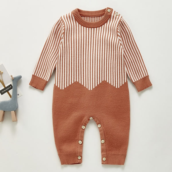 Warm Knitted Baby Rompers and Jumpers