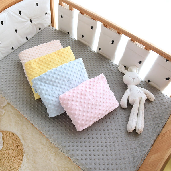 Minky Dot Baby Fitted Crib Sheet