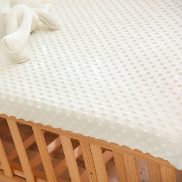 Minky Dot Baby Fitted Crib Sheet