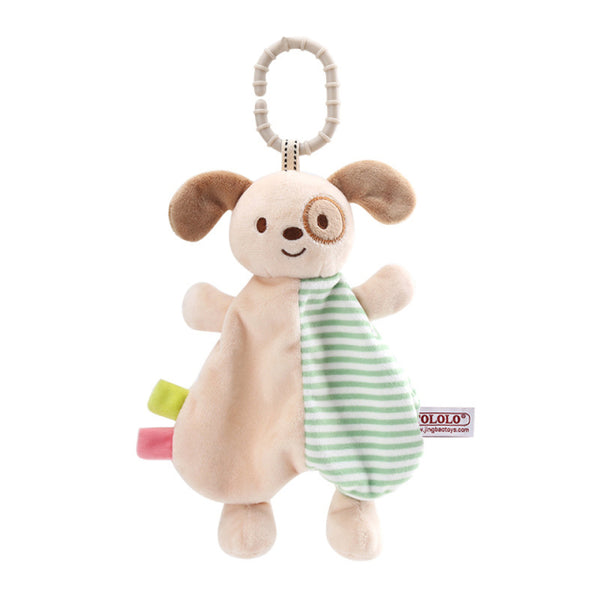 Soft Cartoon Animal Towel Baby Toy For Stroller