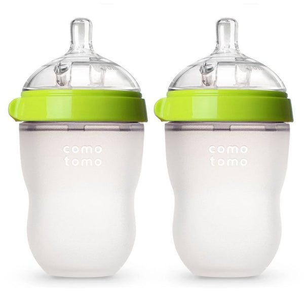 Silicone Baby Bottle (Single or Double) BPA Free