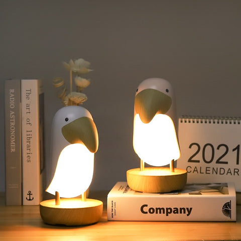 LED Toucan Bird Night Light Modern Nordic Table USB Lamp