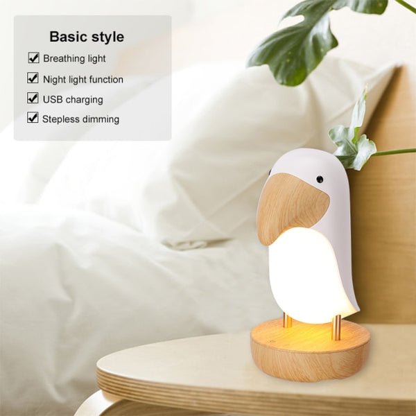 LED Toucan Bird Night Light Modern Nordic Table USB Lamp