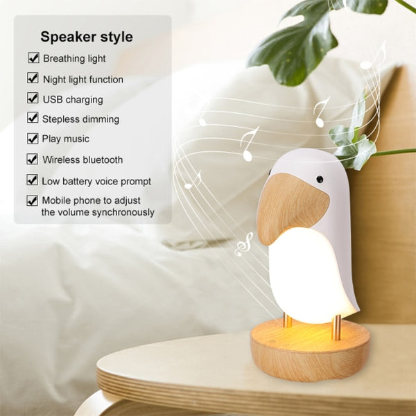 LED Toucan Bird Night Light Modern Nordic Table USB Lamp