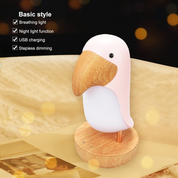 LED Toucan Bird Night Light Modern Nordic Table USB Lamp