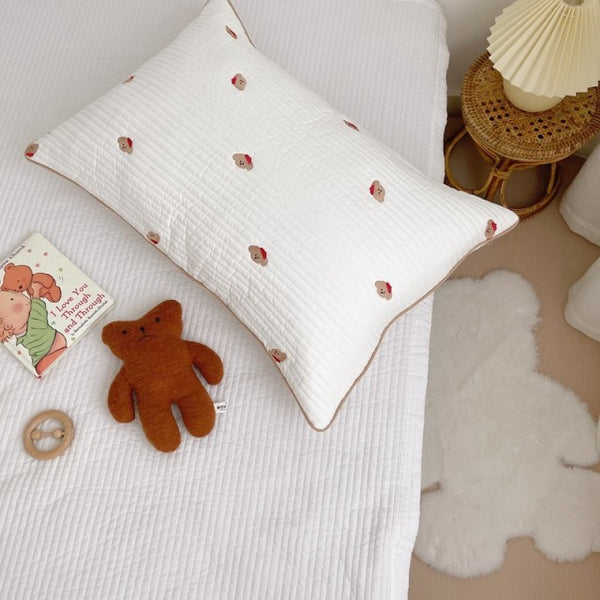 Quilted Embroidery Wrinkle-Proof Baby/Kids Bedding