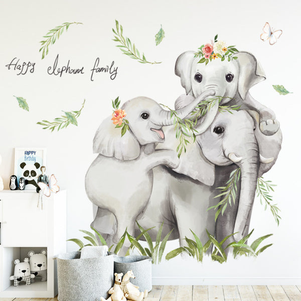 Big Nordic Jungle Animals Wallpaper for Room Decorations