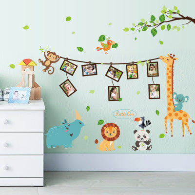 Big Nordic Jungle Animals Wallpaper for Room Decorations