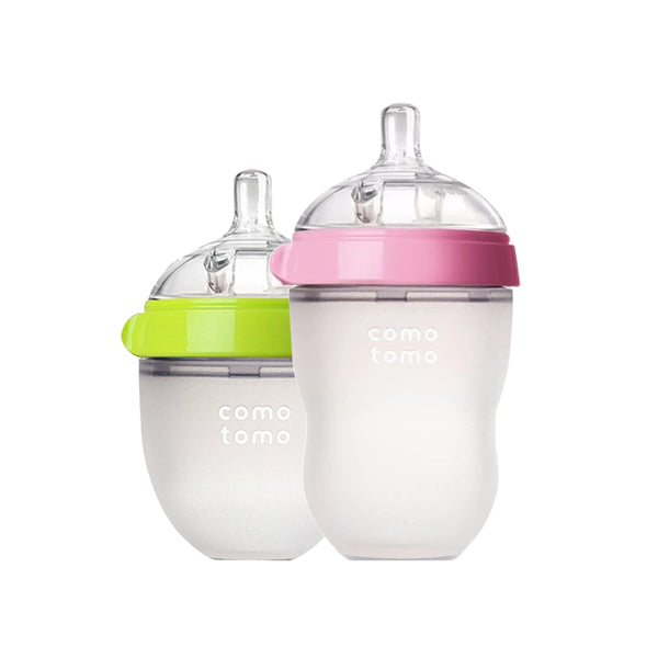 Silicone Baby Bottle (Single or Double) BPA Free