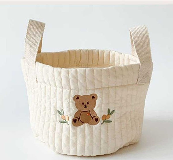 Newborn Embroiderd Storage Bag Toy Organizer