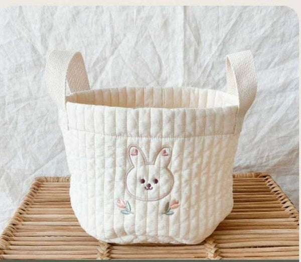 Newborn Embroiderd Storage Bag Toy Organizer