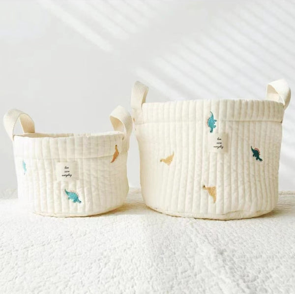 Newborn Embroiderd Storage Bag Toy Organizer