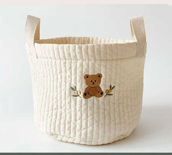 Newborn Embroiderd Storage Bag Toy Organizer