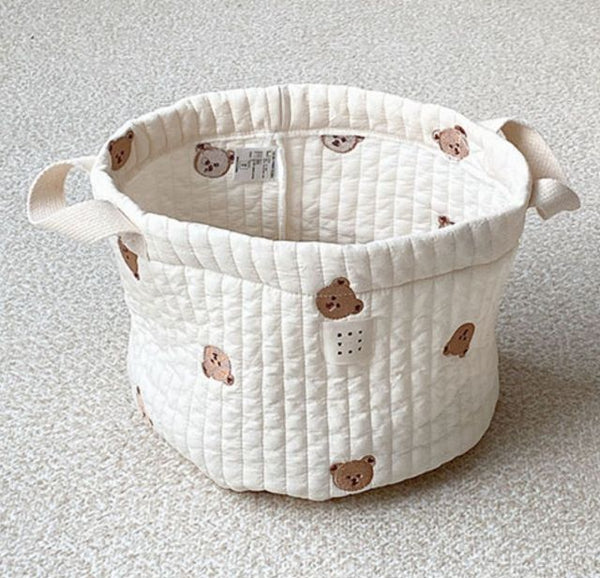 Newborn Embroiderd Storage Bag Toy Organizer