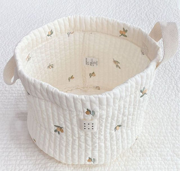 Newborn Embroiderd Storage Bag Toy Organizer