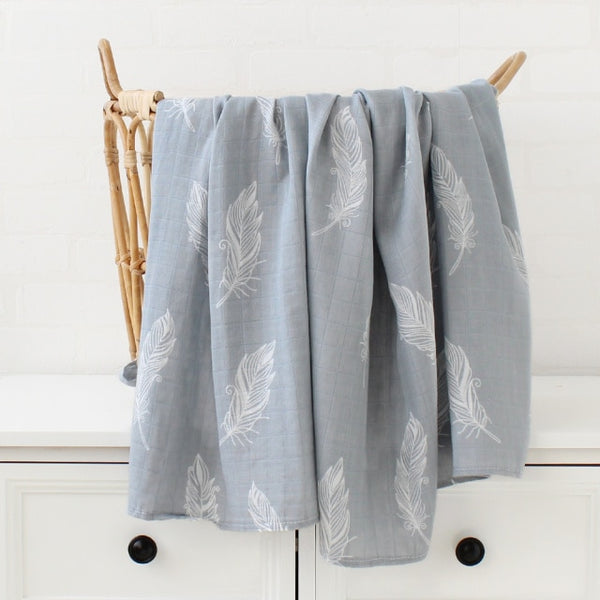 Bamboo Cotton Soft Newborn Muslin Swaddle Blanket