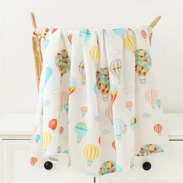 Bamboo Cotton Soft Newborn Muslin Swaddle Blanket