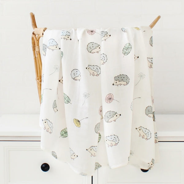 Bamboo Cotton Soft Newborn Muslin Swaddle Blanket