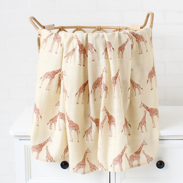 Bamboo Cotton Soft Newborn Muslin Swaddle Blanket